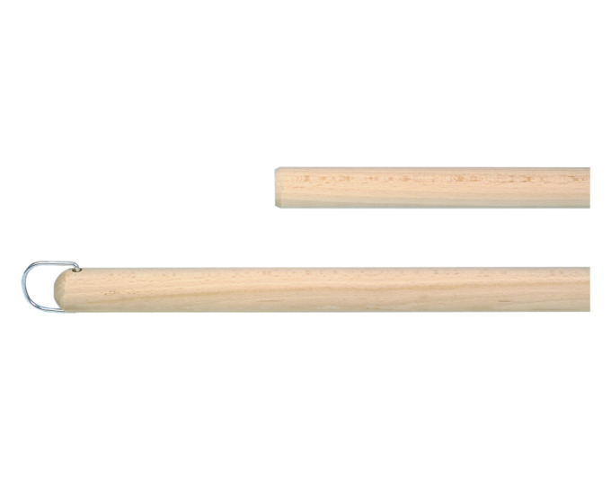 Stiel Holz roh ohne Gewinde, Ebnat<br> Breite: Zubehör Stiel Holz, 2.5 x 160 cm