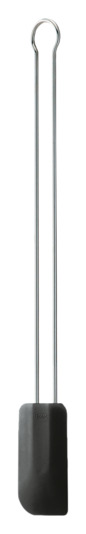 Teigschaber Silikon schwarz 26 cm<br> Grösse: 26 x 2.75 cm