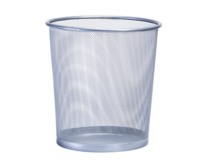 Papierkorb Mesh silber Ø 26cm<br> Grösse: 26cm x 28cm