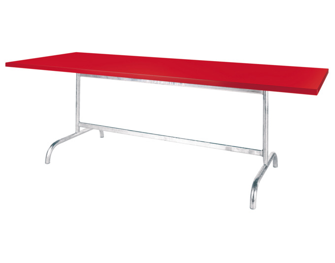 Tisch Säntis 180x80 cm<br> Farbe: rot