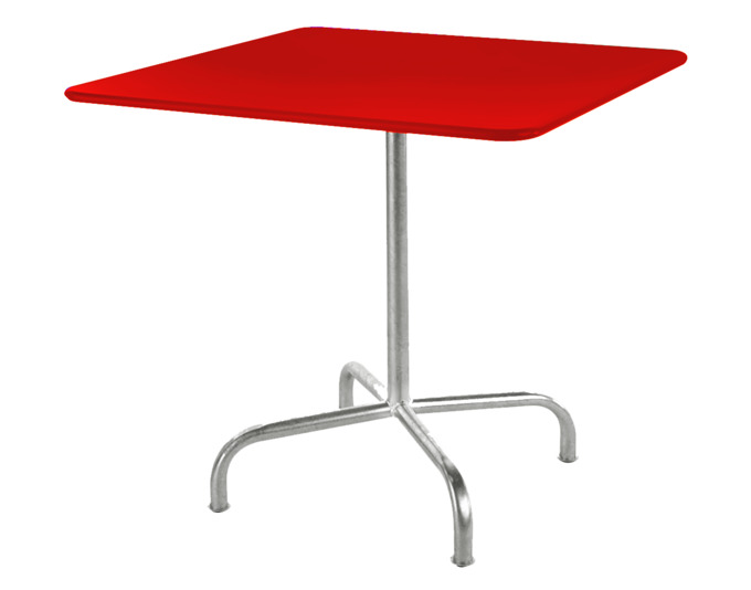 Tisch Rigi 70x70 cm<br> Farbe: rot
