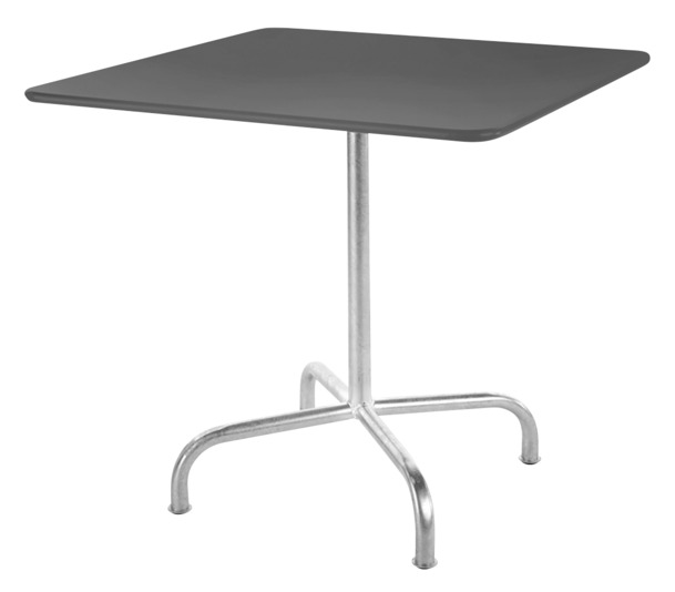 Tisch Rigi 70x70 cm<br> Farbe: anthrazit