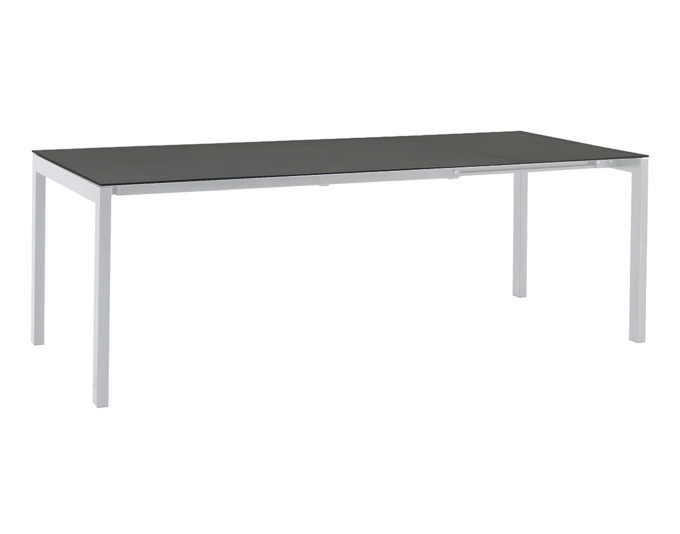 Tisch Luzern 160/220x90cm<br> Farbe Fiberglasplatte: anthrazit