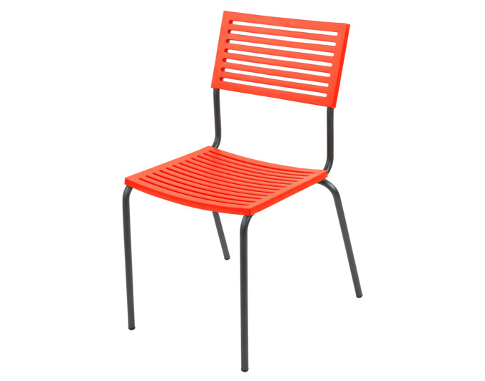 Sessel Lamello ohne Armlehne<br> Farbe Sitzfläche: orange