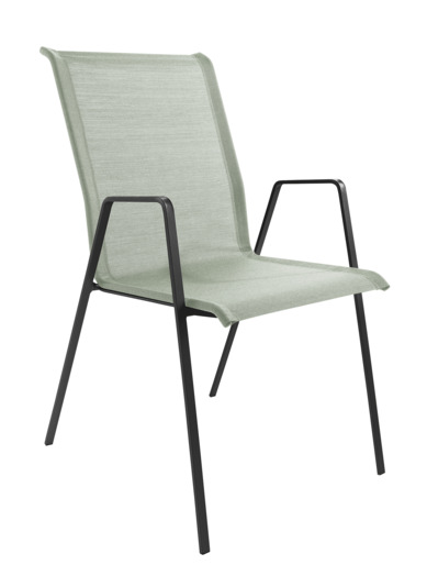 Sessel Luzern mit Armlehne Batyline<br> Farbe: cremegrün