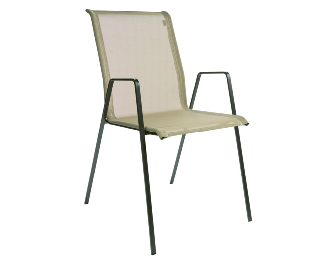 Sessel Luzern mit Armlehne Batyline<br> Farbe: cremebraun