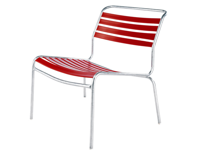 Lounger Säntis fvz rot o/Arm<br> Farbe: rot