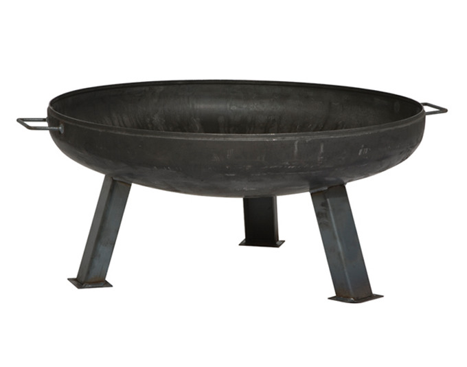 Feuerschale XXL Stahl anthrazit,  ø75cm<br> Durchmesser, Gewicht: 75 cm / 8 kg