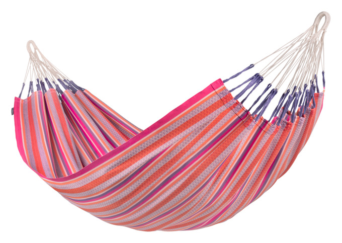 Doppel-Hängematte Modesta Flamingo<br> Farbe: rosa / orange