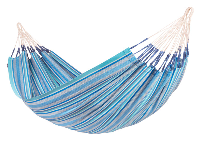 Doppel-Hängematte Modesta Azure<br> Farbe: blau / grau